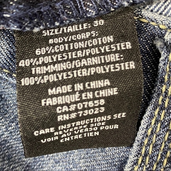 Bongo Slim Straight Jeans 30W 31L Medium Wash - Picture 7 of 10